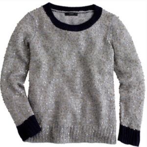 ⚡️FINAL PRICE J. Crew Scattered Sequin Sweater gray xsmall